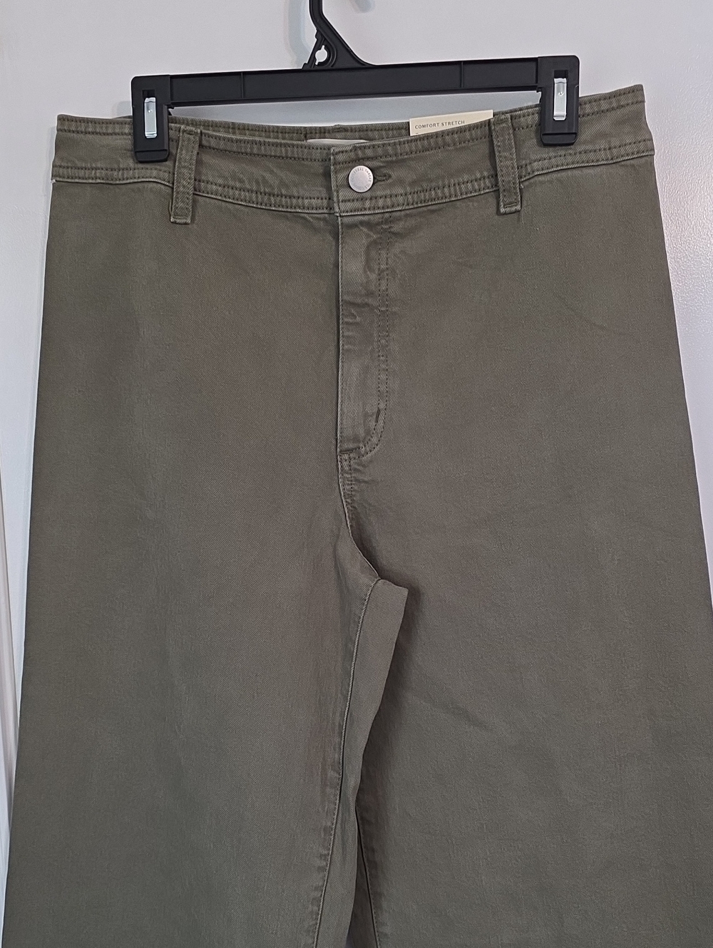 NWT UNIVERSAL THREAD OLIVE HIGH RISE WIDE LEG JEANS SZ 12 - Picture 3 of 7